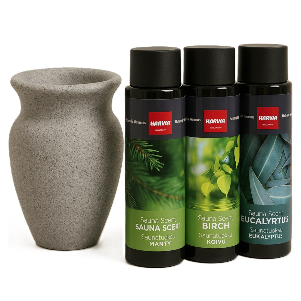 Harvia Aromatherapy Set Standard 2 – Finnish Sauna Essential Oils & Aroma Kit