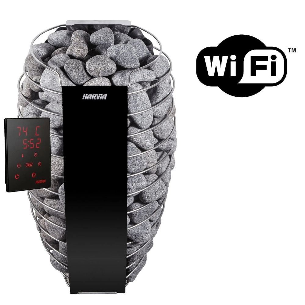Harvia Spirit SP60XW 6.0kW Electric Sauna Heater – WiFi Control - Stones Included